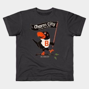 Charm city is for the birds Kids T-Shirt